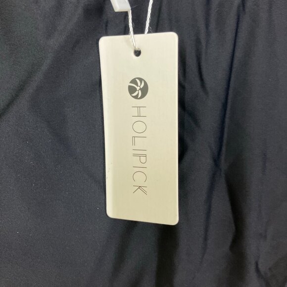 Holipick High Waist Swim Skirt w/Built In Brief, Black Women's Size L NWT - Picture 3 of 7